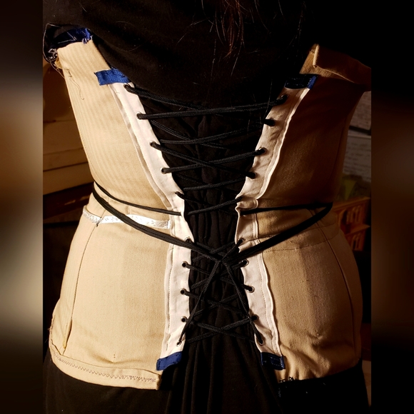 Handmade cotton corset. - Picture 1 of 7